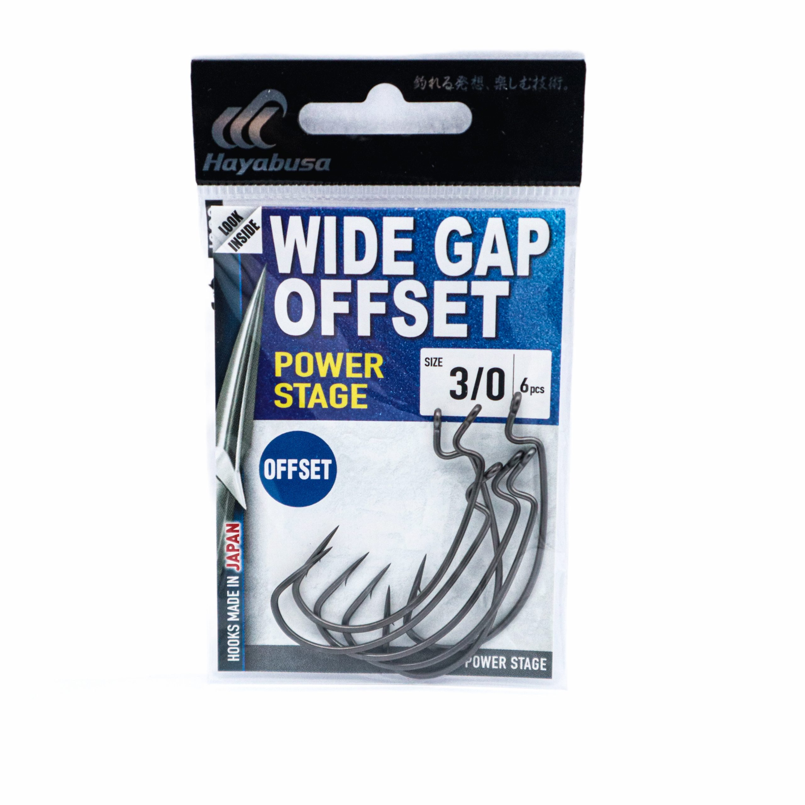 Problem Gap Hook Power Stage Wide Gap Offset Hooks #3/0 - Tsuri Seikō Lureshop
